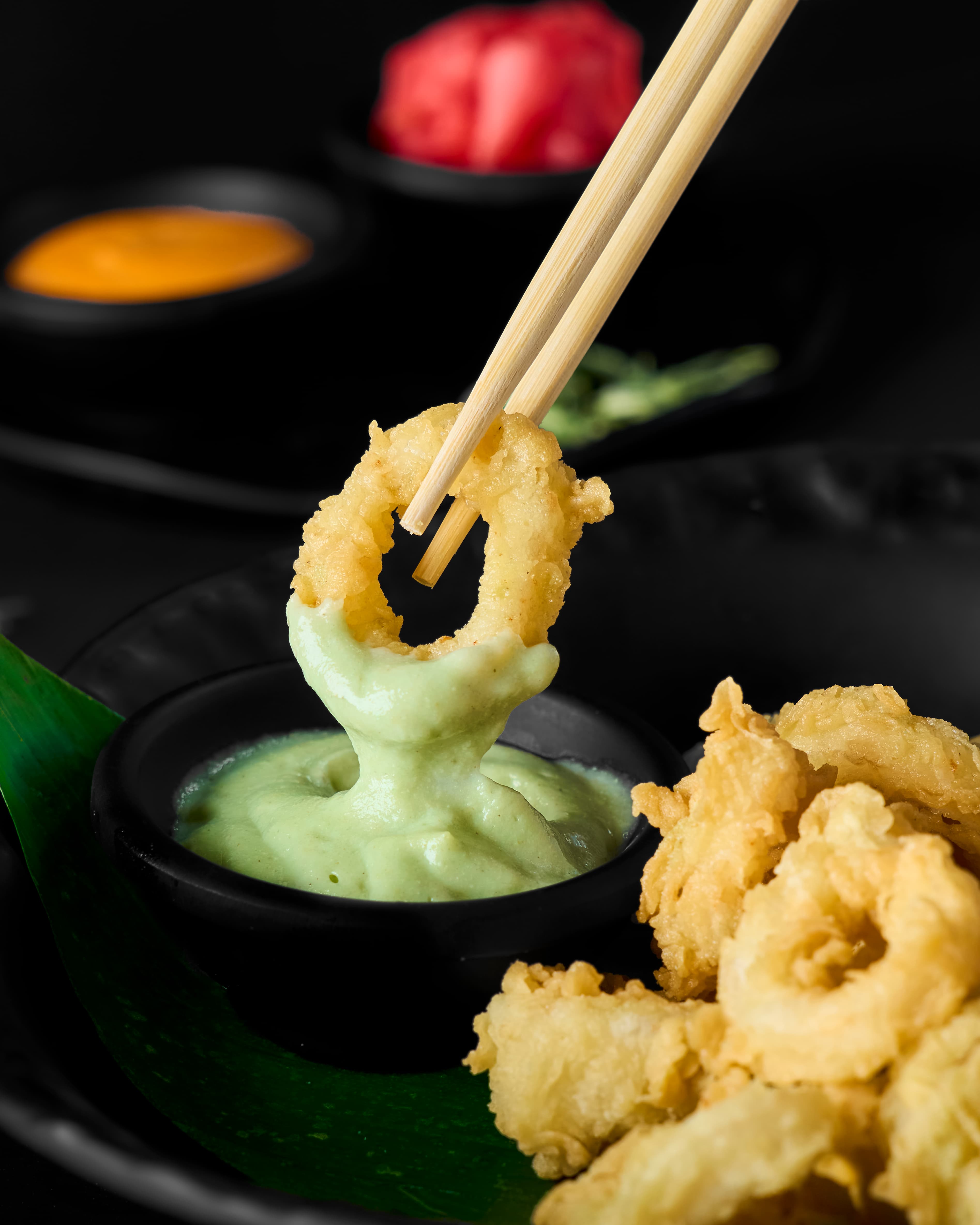 Wasabi calamari